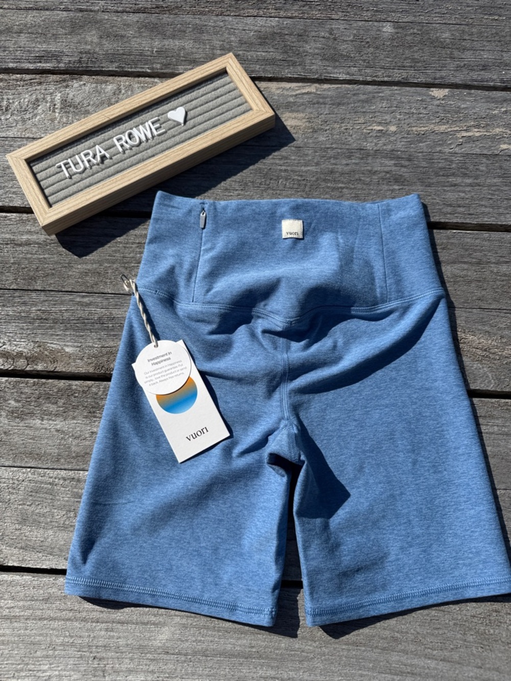 Vuori Clean Elevation Shorty XL Isle Blue Heather VW371 NWT Women's Shorts